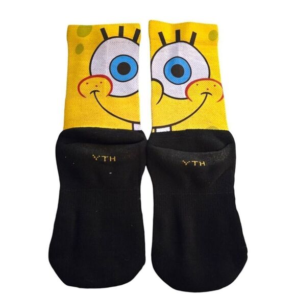 Nickelodeon SpongeBob Rock Em Socks Youth SZ 2-5.5 - Picture 2 of 5